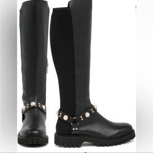 Karl lagerfield knee high boots